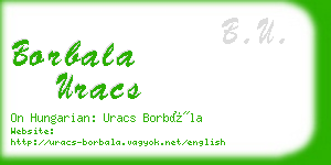 borbala uracs business card